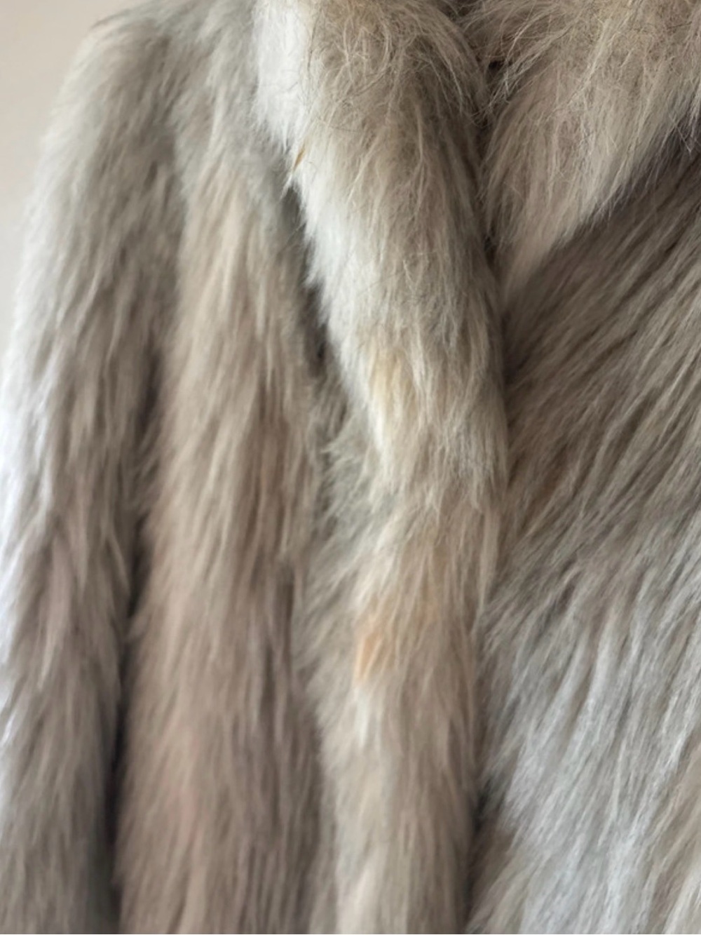 Vintage Cream Faux Fur Coat - Women's Jacket & Coats Capes - Picture 5 of 10